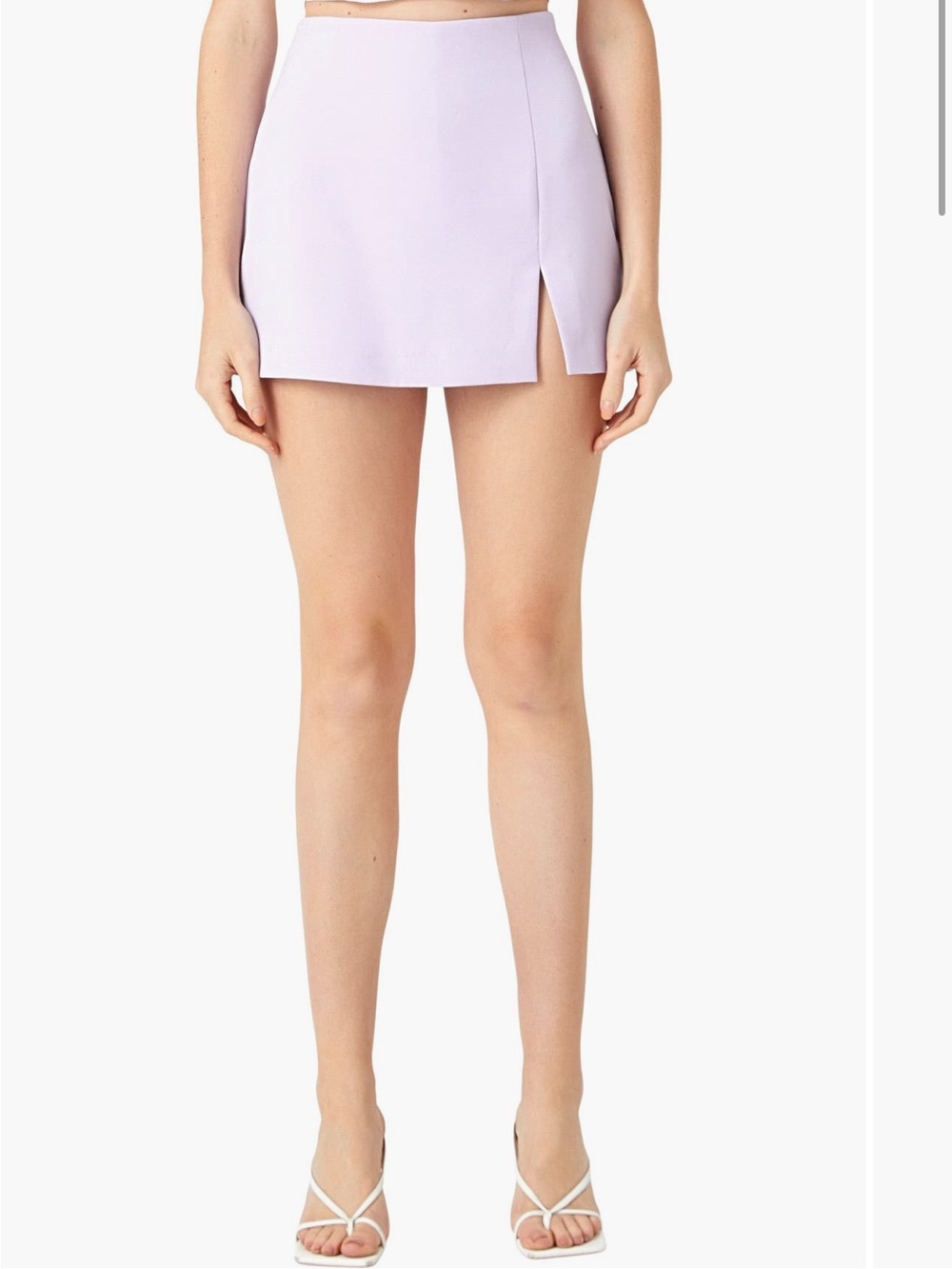 Endless Rose Lavender Side Slit Skort XS